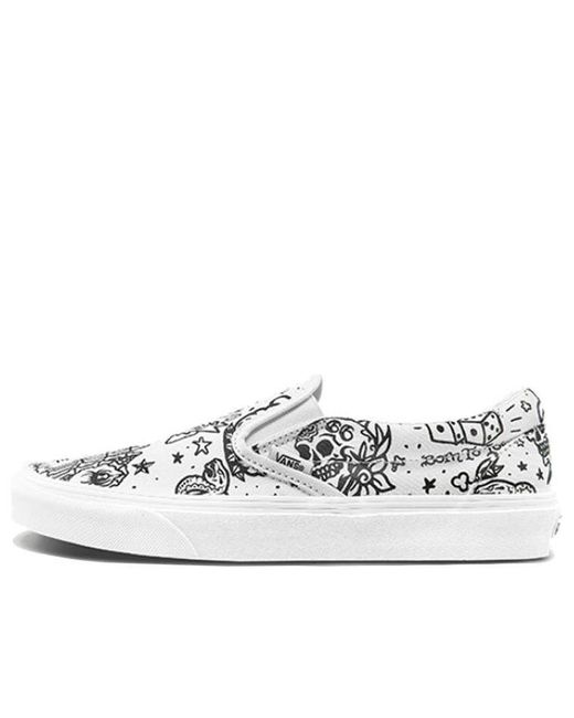 Vans White Classic Slip-On 'U-Color' for men