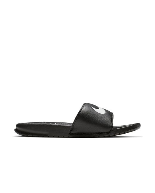 Nike Black (Wmns) Benassi Swoosh Fashion Slippers