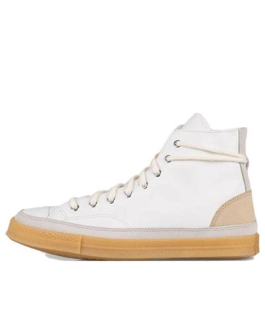Converse White Chuck 70 Suede & Leather High Top for men