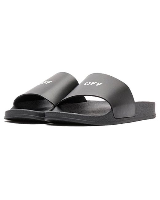Off-White c/o Virgil Abloh Black Off Stamp Sliders for men