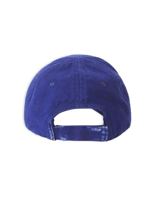 Balenciaga Blue Visor Logo Cap