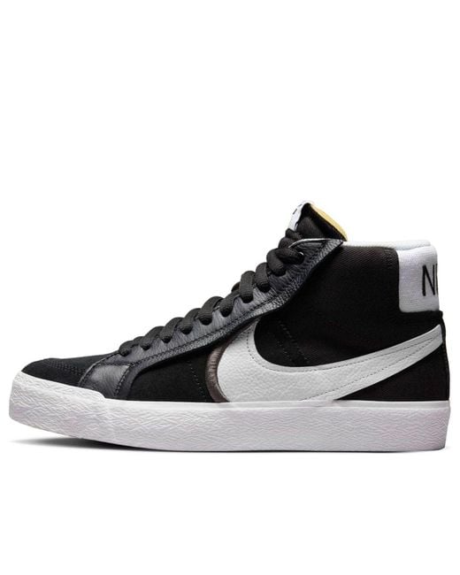 Nike Black Zoom Blazer Mid Premium Sb 'Oversized Swoosh for men