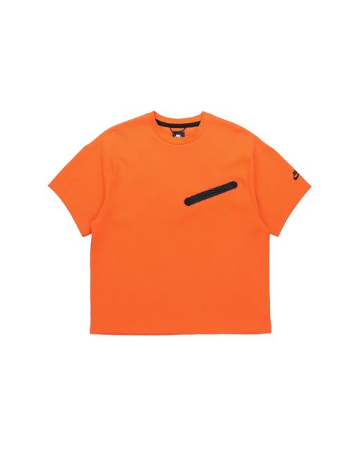 Nike Orange Sportswear Nsw Tech Fleece Short Sleeve for men