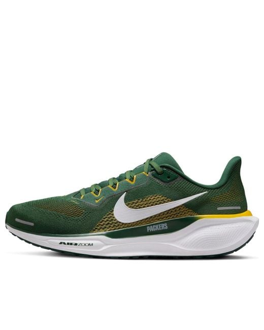 Nike Green Air Zoom Pegasus 41 Bay Packers' for men