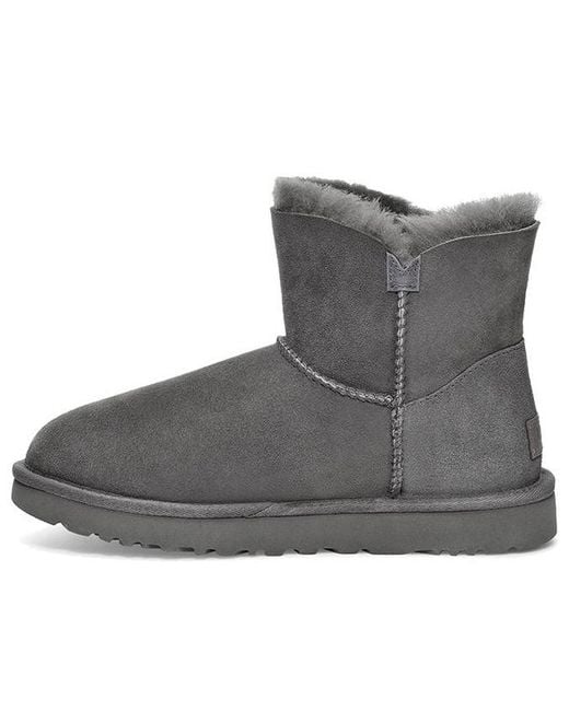 Ugg Gray (Wmns) Bailey Zip Mini Fleece Lined