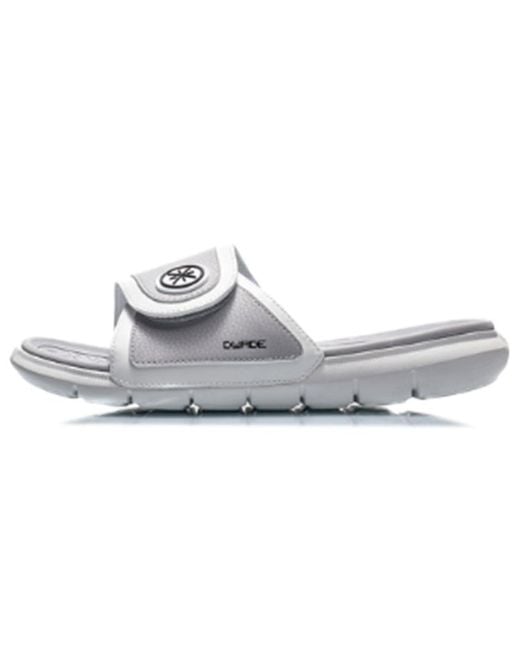 Li-ning White Lightweight Stylish Slippers for men