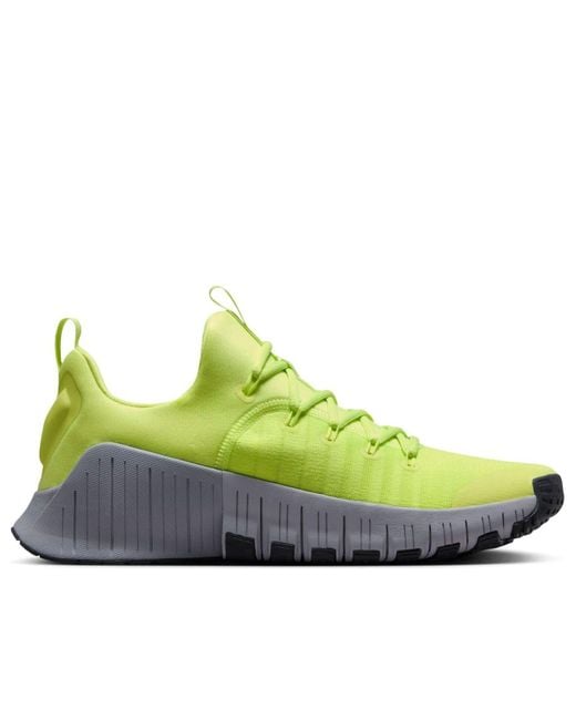 Nike Green Free Metcon 6 Workout Shoes for men