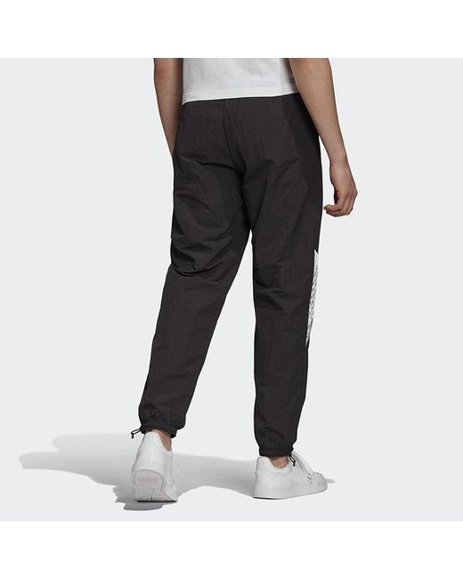 Adidas Black Originals Tolima-02 Trackp Reflective Logo Casual Training Sports Long Pants for men