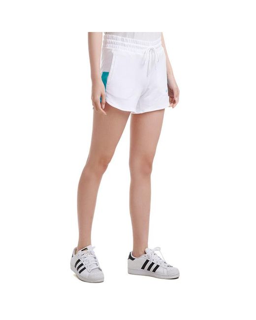Adidas White (Wmns) Neo Side Logo Drawstring Sports Shorts