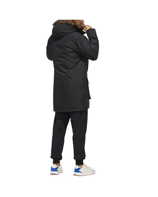 Adidas Black Neo Protection Against Cold Stay Warm Cozy Breathable Down Jacket for men
