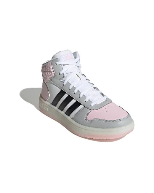 Adidas White (Wmns) Hoops 2.0 Mid