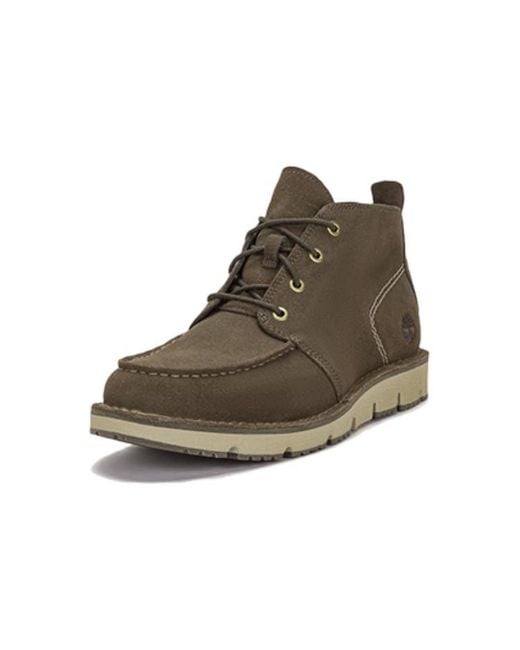 Timberland Brown Westmore Moc Toe Chukka Boot Nubuck' for men