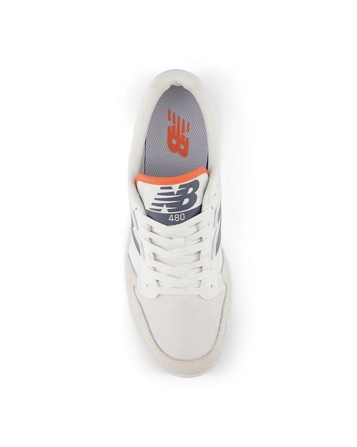 New Balance White 480 Gum' for men