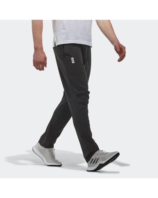 Adidas Black Casual Running Sports Knit Long Pants for men