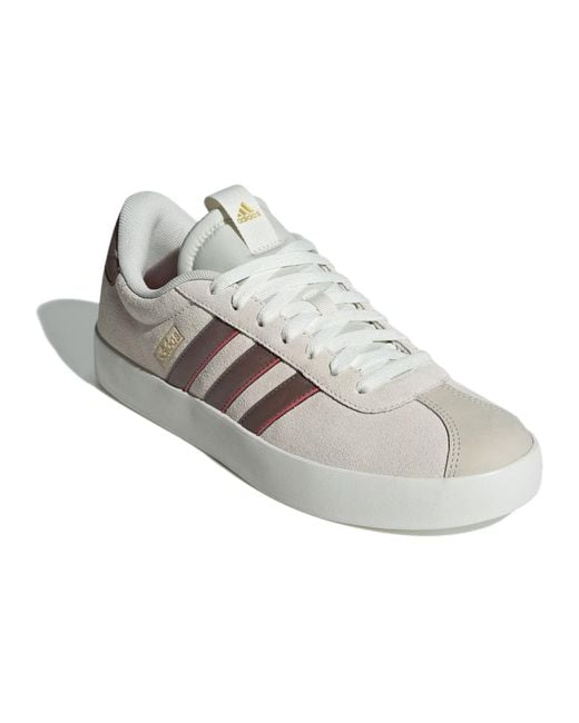 Adidas White Vl Court 3.0 Tan' for men