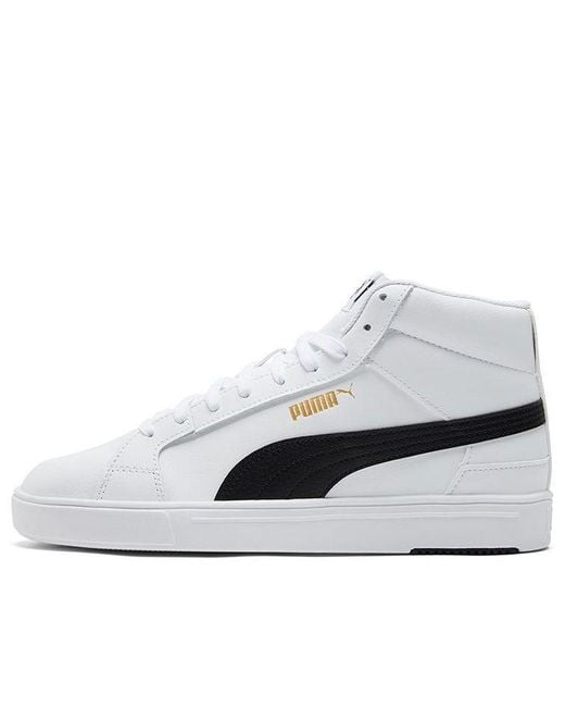 PUMA Serve Pro Lite Mid in White | Lyst