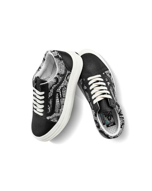 Vans Black Comfycush Old Skool Lx Snakeskin' for men