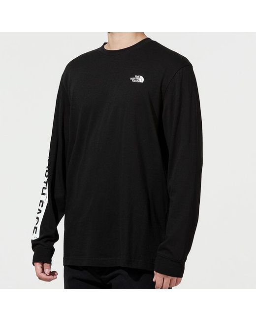 The North Face Black Warped Type Graphic Sweater for men