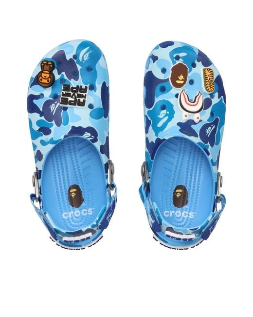 CROCSTM Blue X A Bathing Ape Clog Camo" Sneakers for men