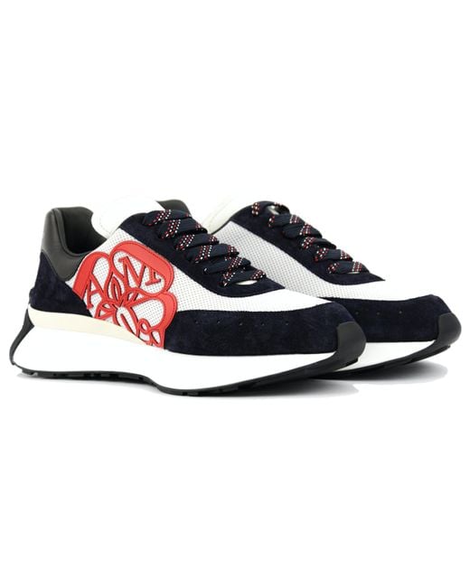 McQueen Red Sprint Runner for men