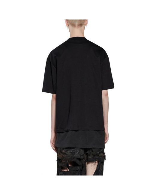 Balenciaga Black Mirror T-Shirt Medium Fit