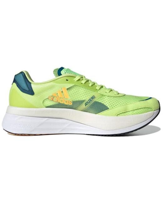 Adidas Yellow Adizero Boston 'Pulse Lime Flash' for men