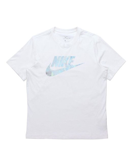 Nike White Sportswear Athleisure Casual Sports Short Sleeve for men