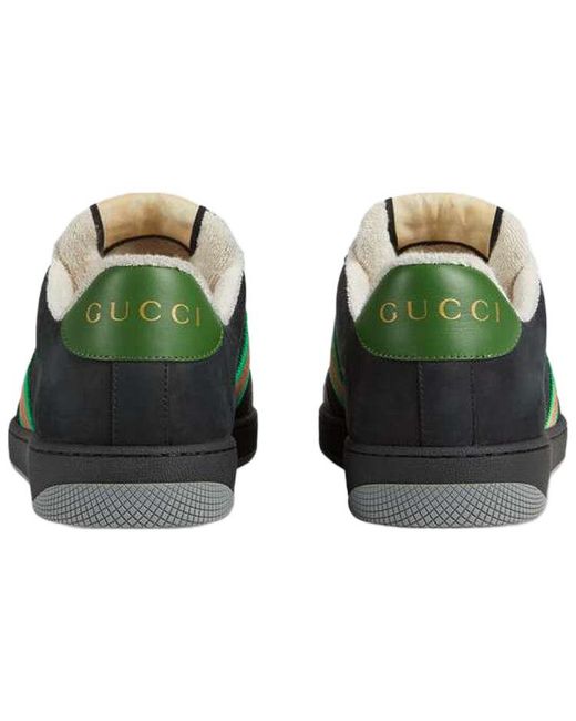 Gucci Black Screener Suede for men