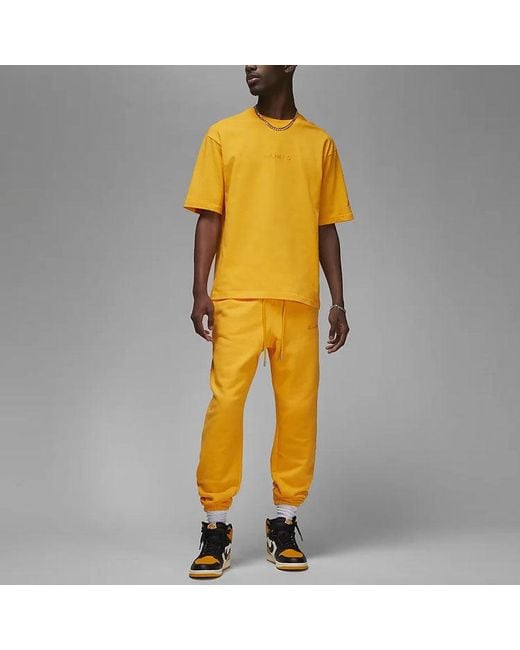 Nike Yellow Nike Jordan Wordmark Tee for men