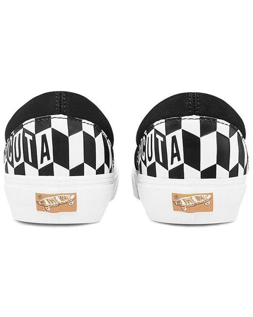 Vans White Baracuta X Classic Slip-On 5 ' Checkerboard' for men