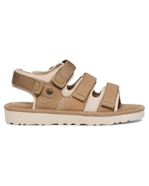 Ugg Brown Goldencoast Multistrap Shoes 9 D for men