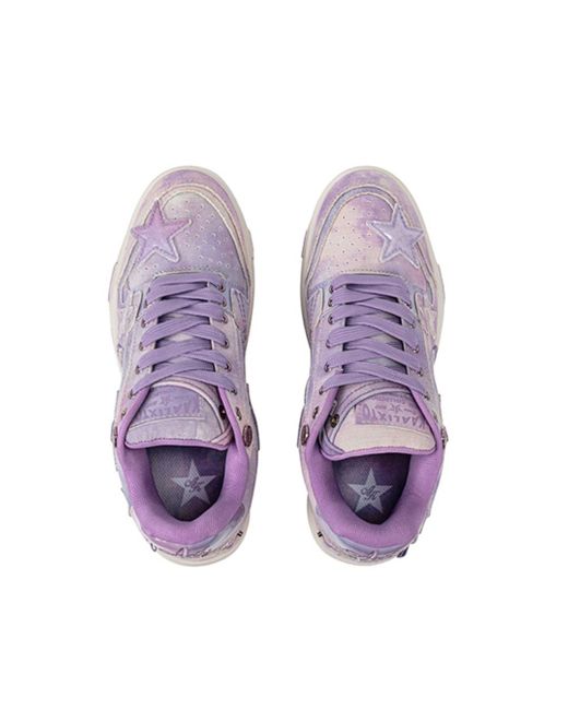 KAALIXTO Purple Skateboarding Mid 'Bandhnu Starry' for men