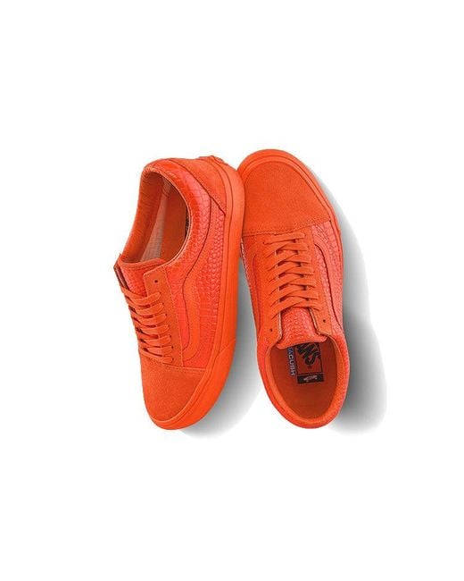 Vans Orange Old Skool Vlt Lx 'Croc Skin for men