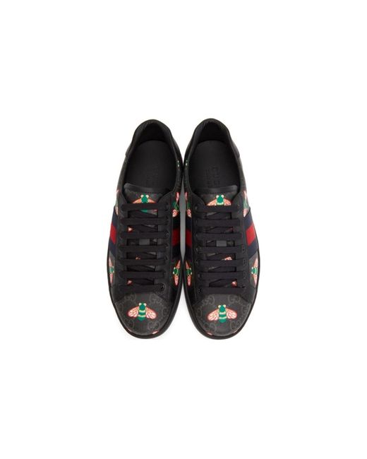 Gucci Black Ace 'Bee Print' for men