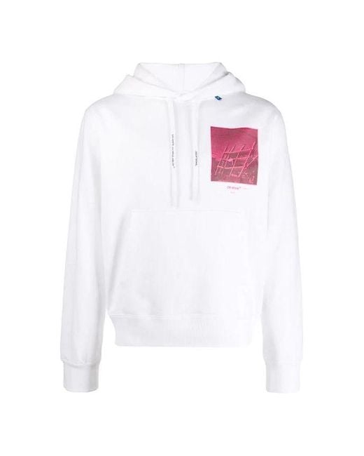 Off-White c/o Virgil Abloh White Arrows Sketch Cotton Loose Normal Fit Sweater for men