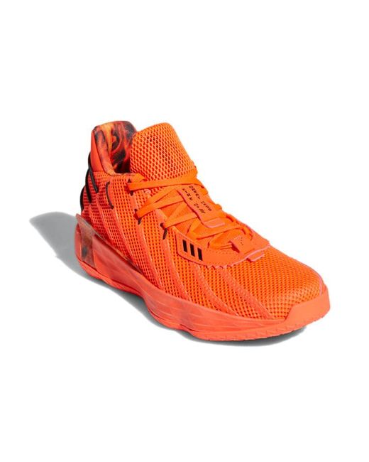 Adidas Orange Dame 7 'Fire Inside' for men