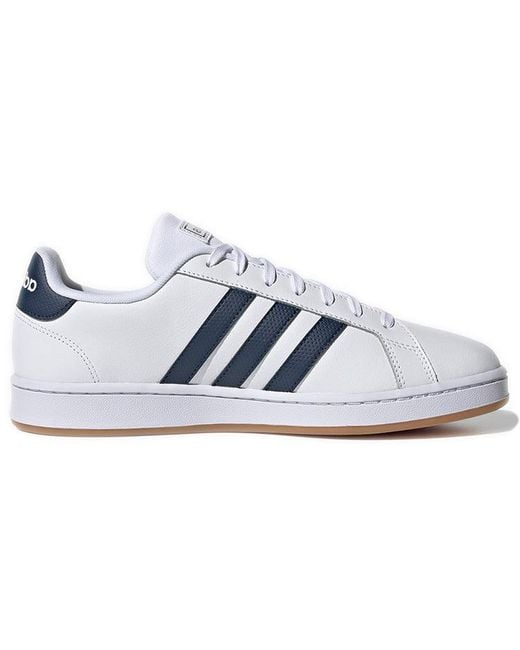 Adidas Blue Grand Court Crew Gum' for men