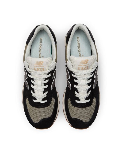 New Balance Black 574 True Camo Gum' for men