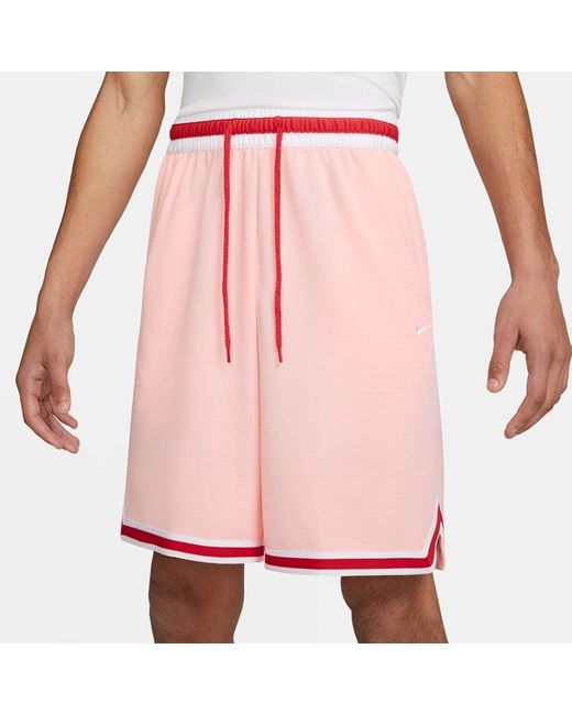 Nike Pink Dri-Fit Dna Quick Dry Colorblock Sports Shorts for men