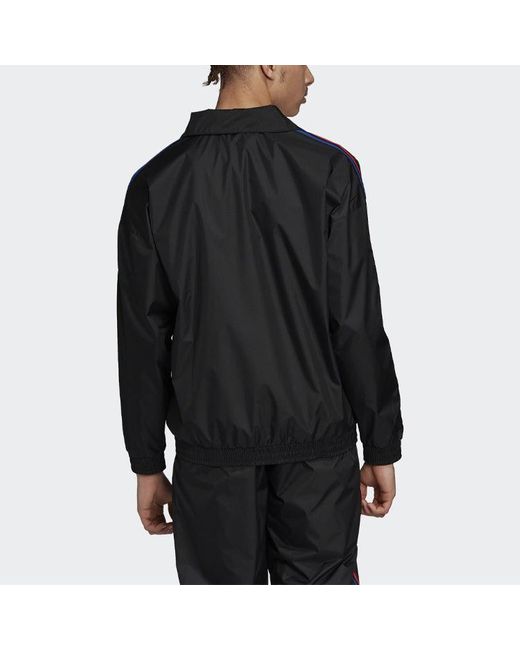 Adidas Black 3d Trefoil 3-stripes Track Top for men
