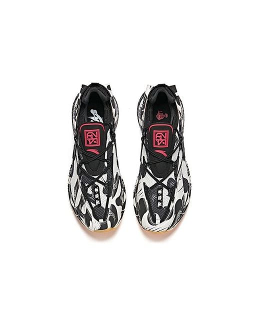 Anta Black X Li Bai-Themed Chinese Style Running Shoes for men