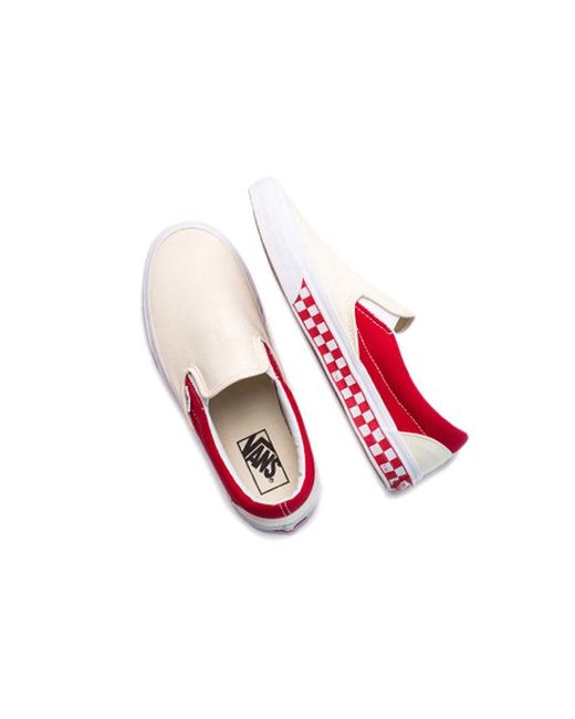 Vans Red Classic Slip-On 'Checker for men