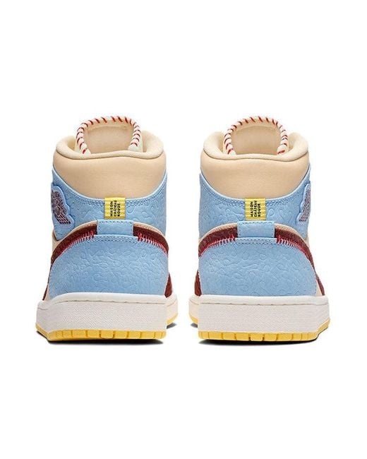 Nike Blue 1 Mid Se X Maison Chateau Rouge 'Fearless' for men