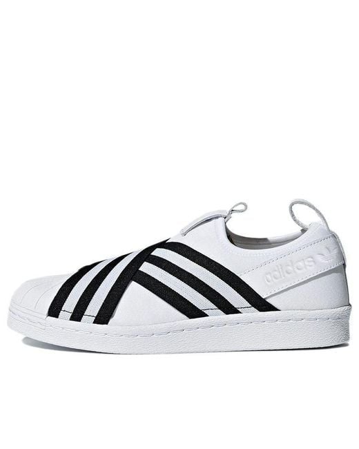 Adidas Black (Wmns) Superstar Slip-On 'Footwear'