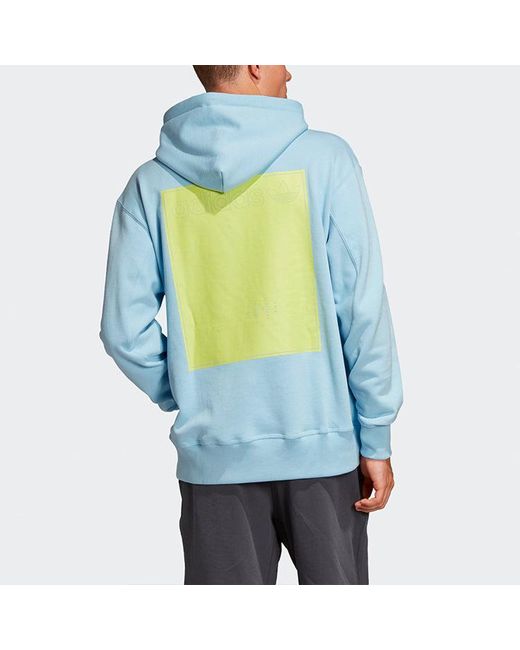 Adidas Blue Originals Kaval Series Printing Logo Casual Sports Pullover for men