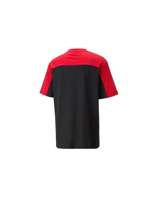 PUMA Red Scuderia Ferrari Statement Tee for men