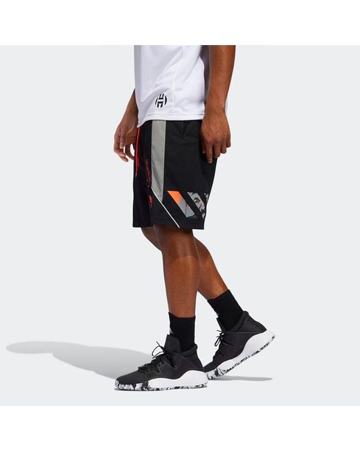 Adidas Black Hdn Gu Basketball Sports Shorts for men