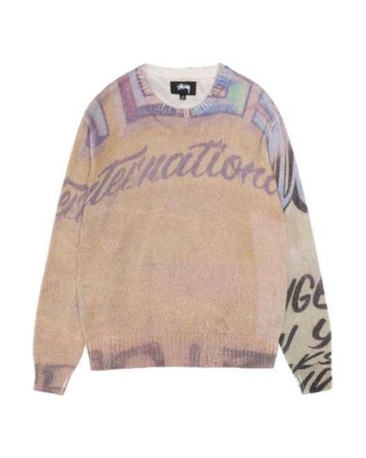 Stussy Pink Alfonso Sweater for men