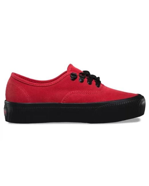 Vans Red Embossed Authentic Platform 2.0 for men