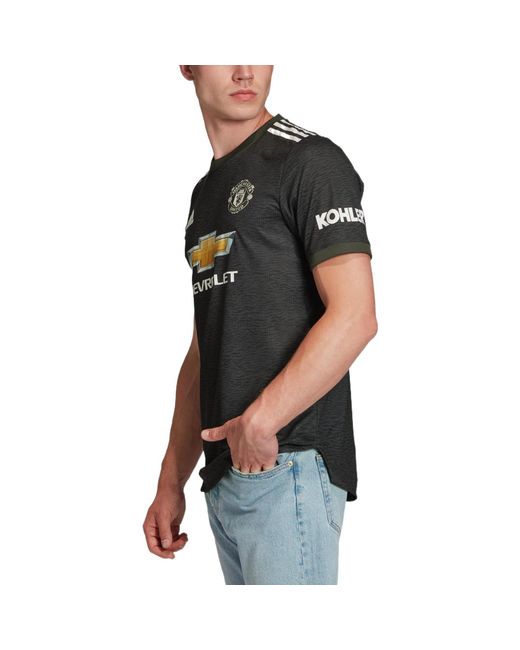 Adidas Black Manchester United 20/21 Away Jersey for men